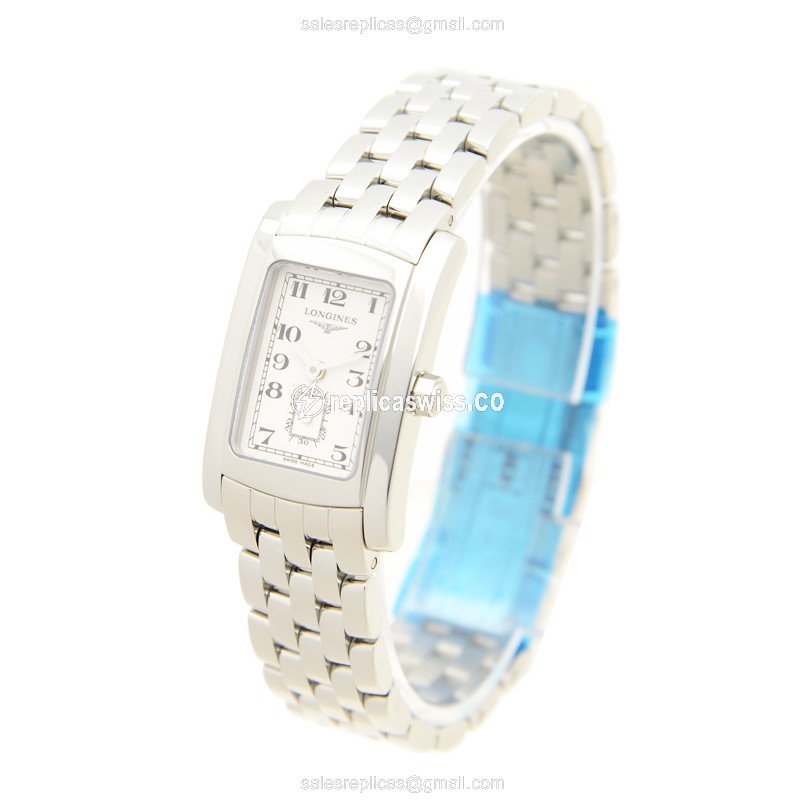 Longines L5.155.4.73.6 Dolce Vita Replica - Quartz - White Dial on Silver Steel Band - View 3