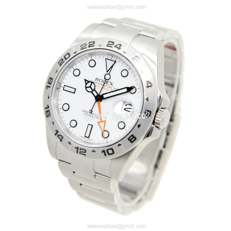 Rolex Explorer Replica - Automatic | Steel Case | White Dial | Silver Clasp - View 3