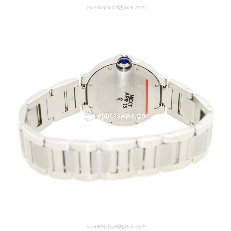 Cartier Ballon Bleu Replica - Automatic - Stainless Steel - Silver Dial - View 4