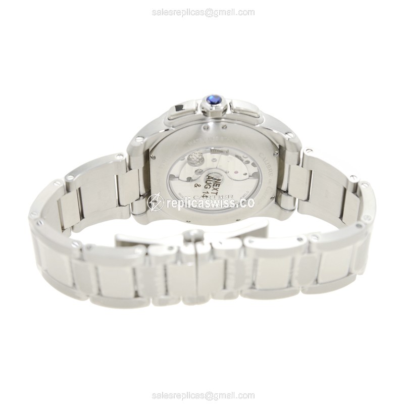 Cartier Calibre de Cartier Watch - Automatic - Steel - White - View 4
