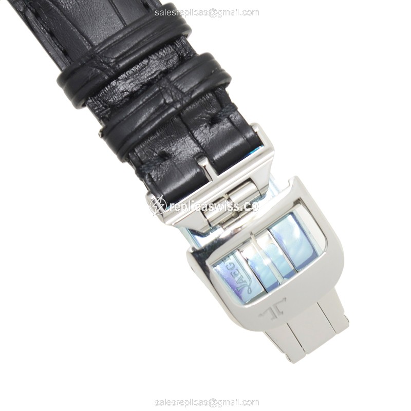 Jaeger-Lecoultre Q3308421 REVERSO Manual - Steel Case - Silver Dial - Black Alligator Strap - View 3