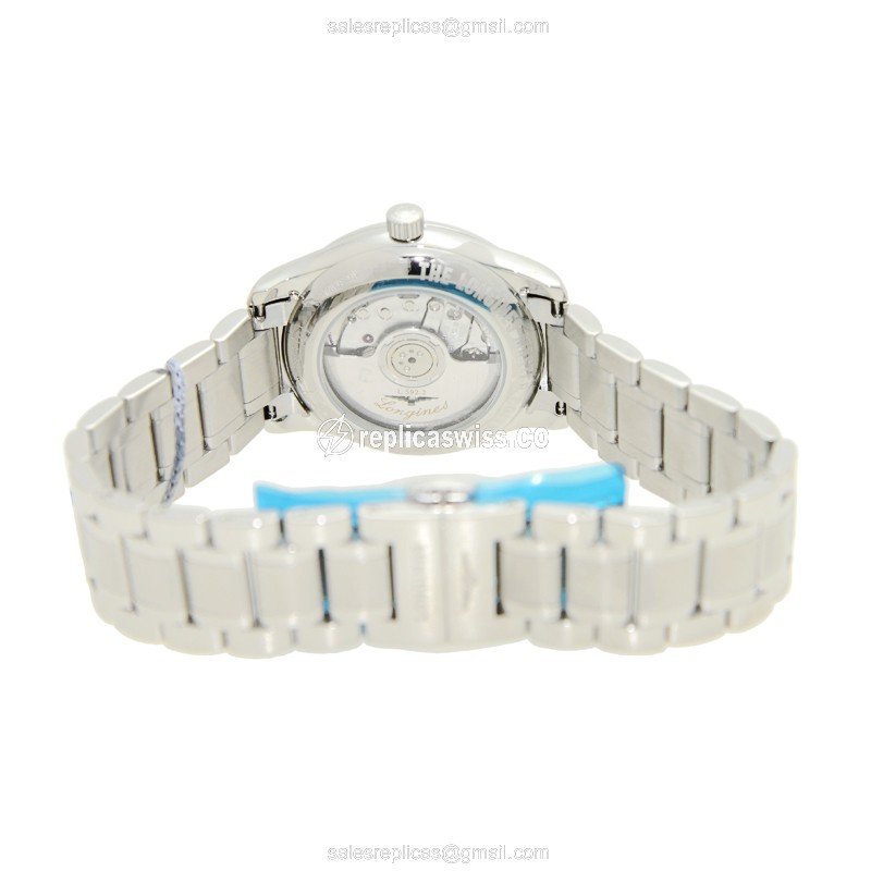 Longines L2.257.4.78.6 Replica - Automatic - Steel Case - White Dial, Silver Clasp - View 4
