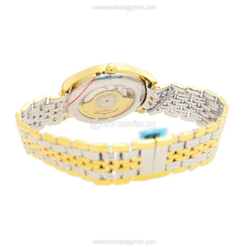 Longines Lyre Replica - Automatic - PVD Gold Case - Gold Dial, Gold Clasp & Gold Strap - View 4
