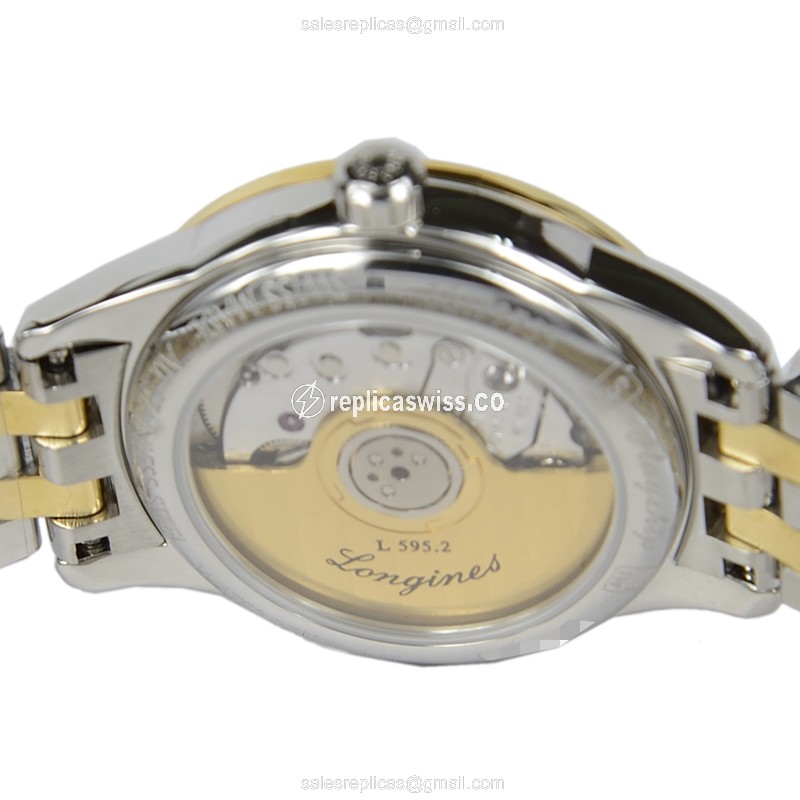 Longines L4.274.3.22.7 Replica - Automatic - 18kt Gold | Steel Case | White Dial - View 4