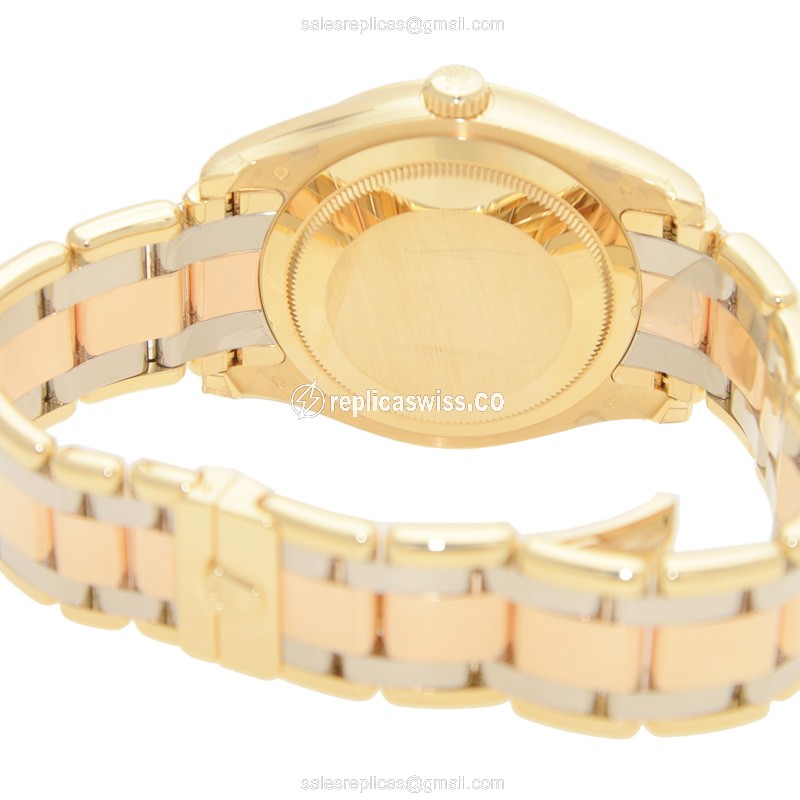 Rolex Day-Date Replica - Automatic, White Dial, Gold Clasp & Strap - View 4