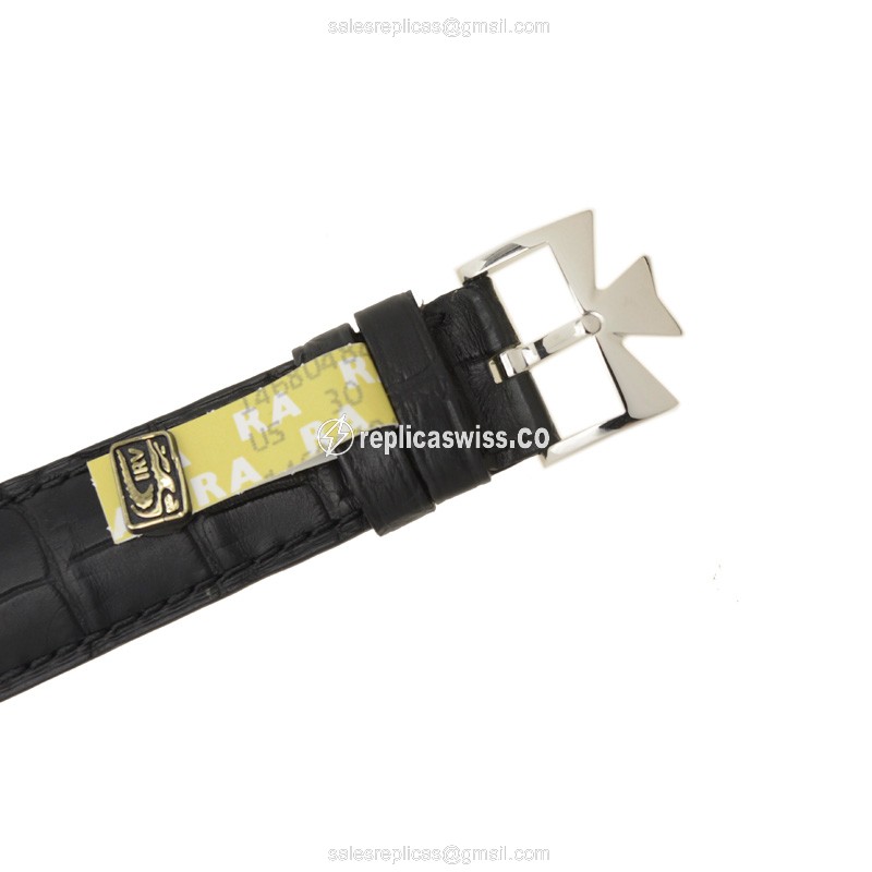 Vacheron Constantin Traditionnelle - Manual - 950 Platinum Case - Grey Dial - Black Alligator Buckle - View 4