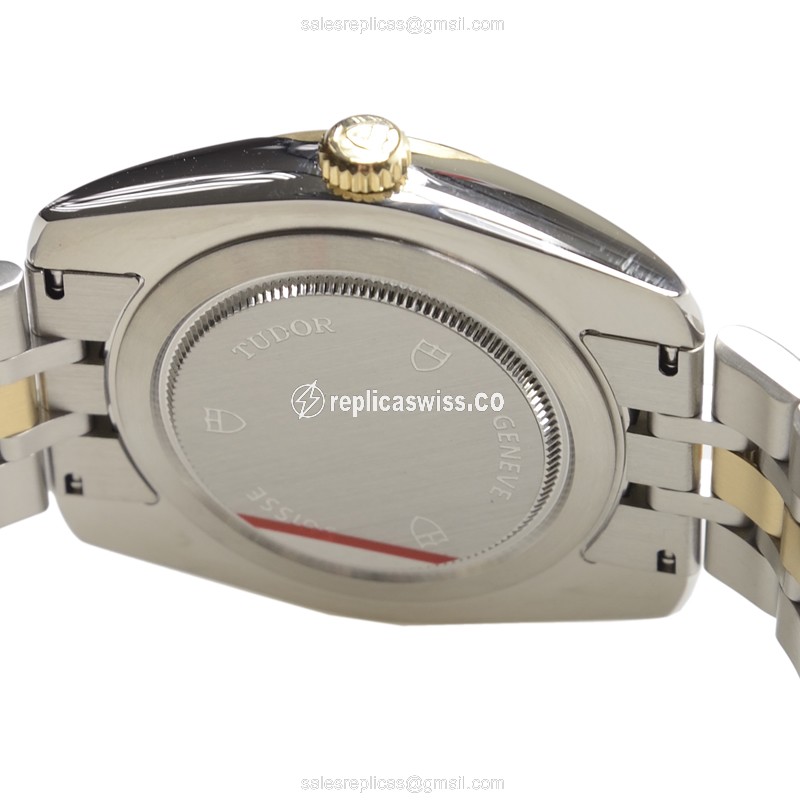 Tudor Classic 23013-62113-CHCL - Automatic - Gold-Steel Case - Silver Dial - Steel Band - View 4