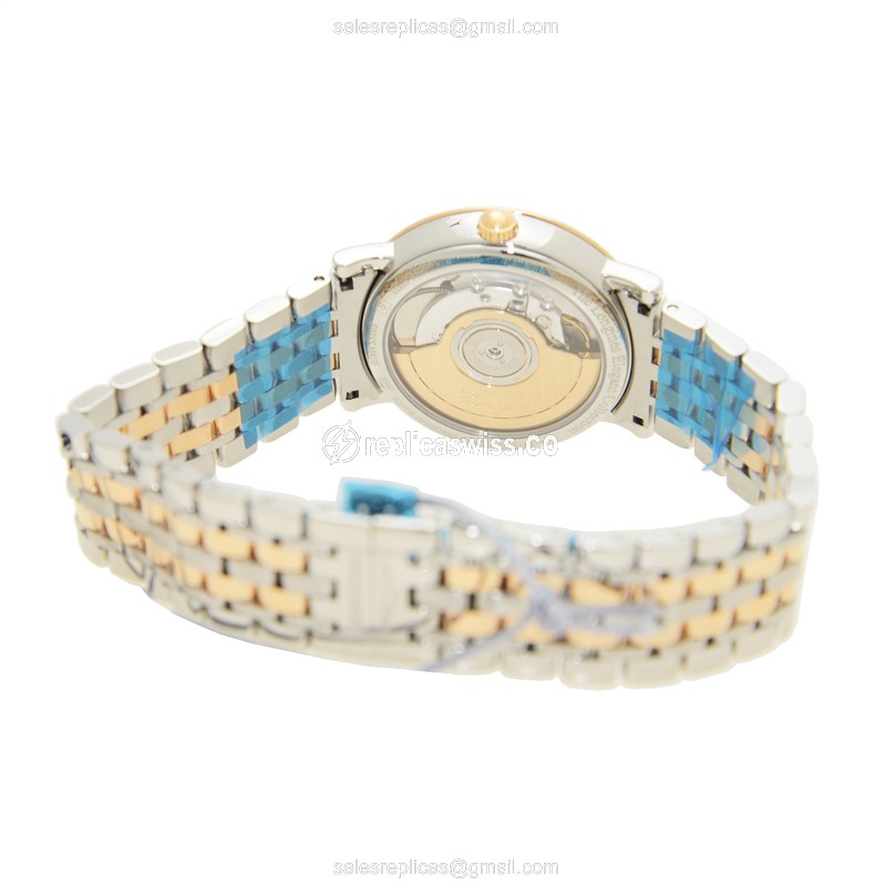 Longines ELEGANT - 18kt Rose Gold - Steel Case - White Dial - Automatic Movement - Silver Clasp - View 4