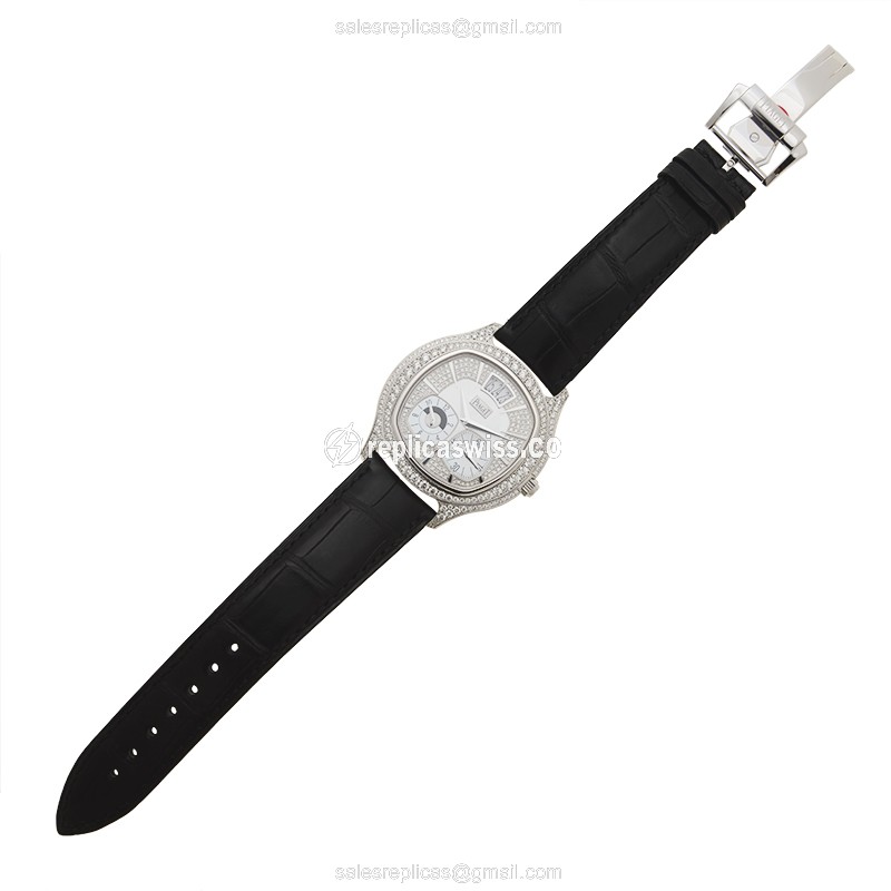 Piaget Emperador Replica Watch - Auto - 18kt - Alligator - View 2