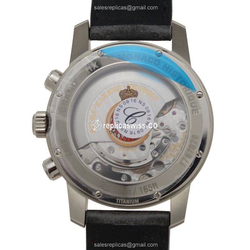 Chopard Mille Miglia GT XL - Automatic Titanium - Grey Dial - Black Leather Strap - View 3