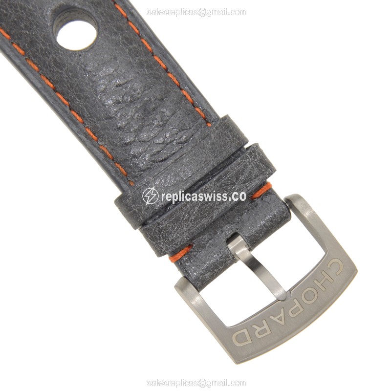 Chopard Mille Miglia GT XL - Automatic Titanium - Grey Dial - Black Leather Strap - View 4