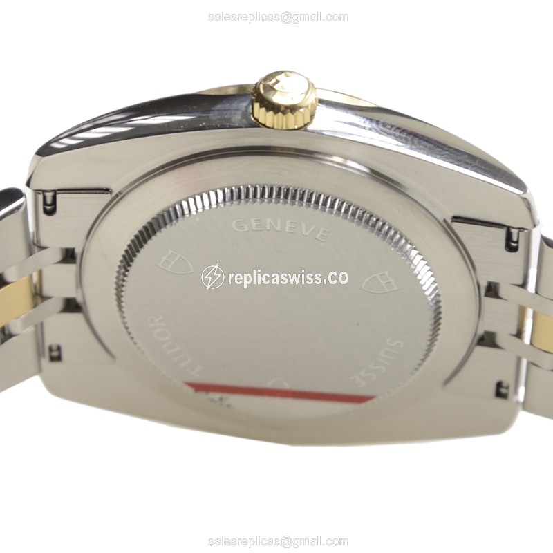 Tudor Classique Automatic Gold-Steel - Silver Dial - Steel Clasp - View 4