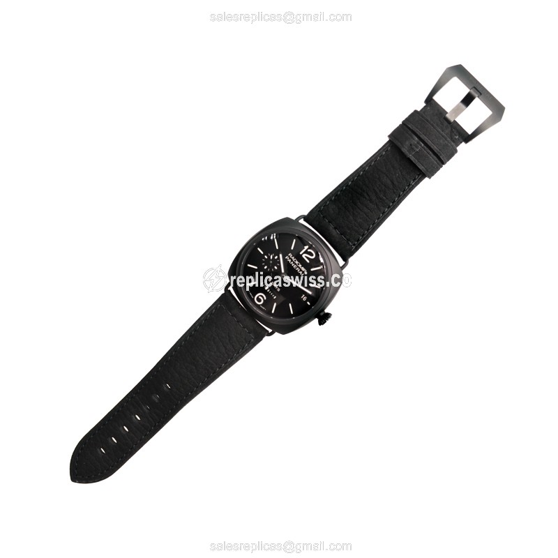 Panerai PAM00384 RADIOMIR - Manual Wind - Ceramics Case - Black Dial - Black Cowhide Strap - View 2