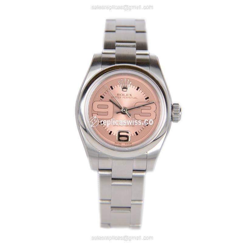 Rolex 176200PK39MAXI_O Replica - Automatic - Pink Dial on Steel Strap - View 2