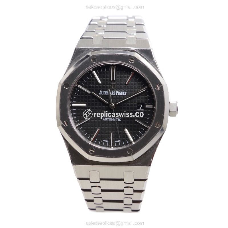 Royal Oak Replica - Audemars Piguet 15400ST.OO.1220ST.01 - Automatic - Black Dial - Steel Case & Strap - View 2