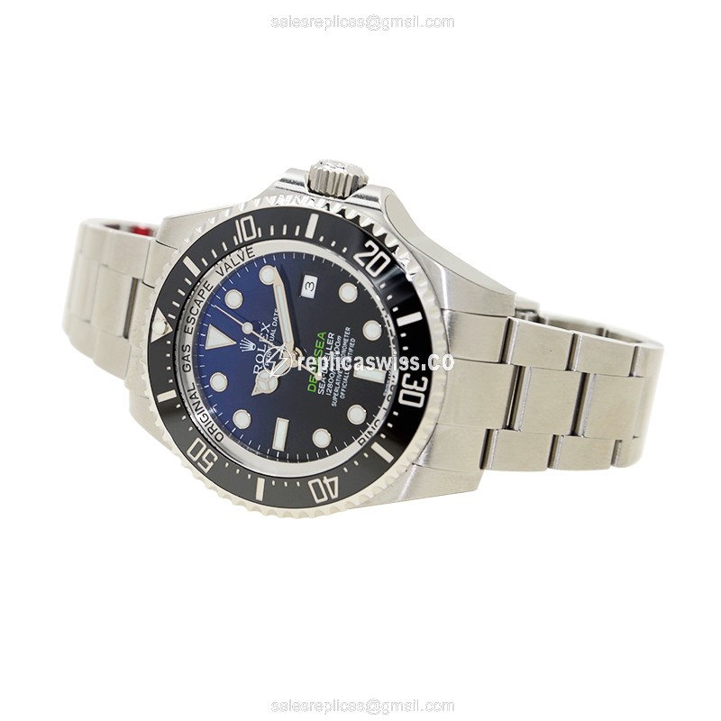 Rolex Sea-Dweller Replica - Automatic - Stainless Steel - Blue Dial - Steel Clasp - View 4