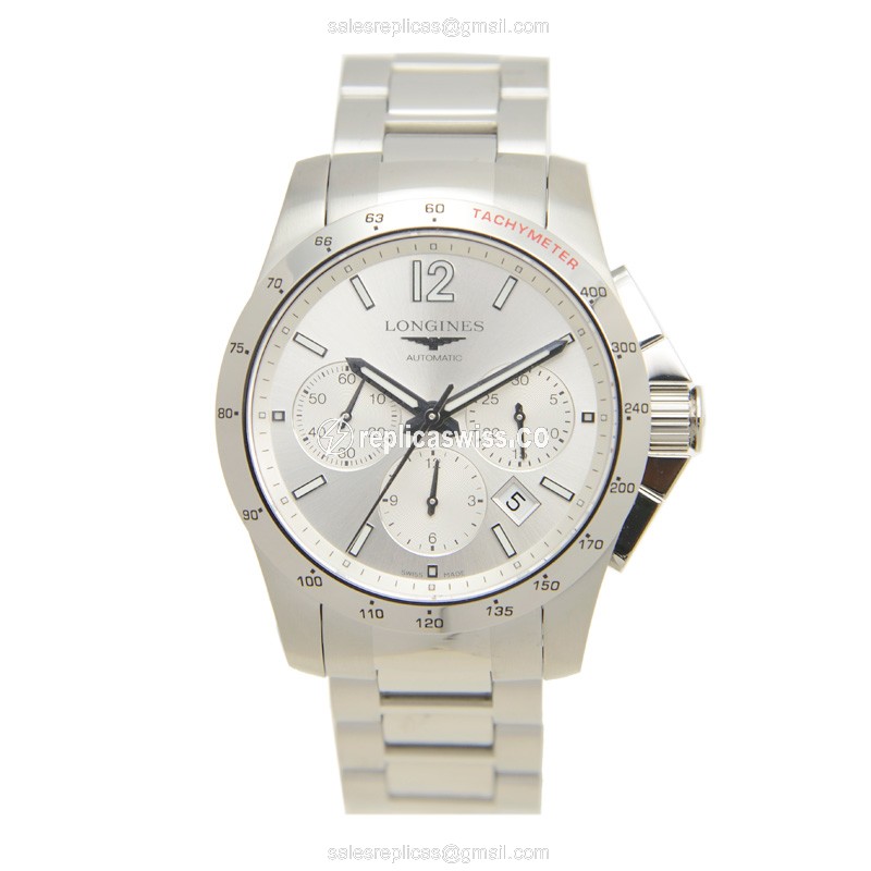Longines Conquest Replica | Automatic | Steel Case | Silver Dial - View 2