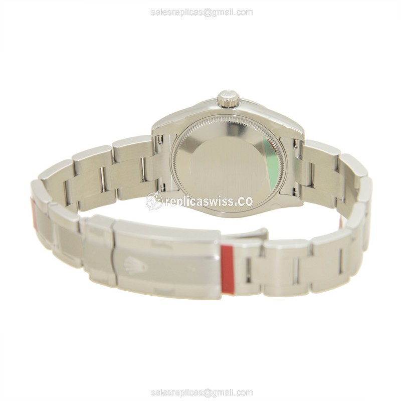 Rolex 177200BLRN Replica - Automatic | Steel Case | Blue Dial | Silver Clasp - View 4