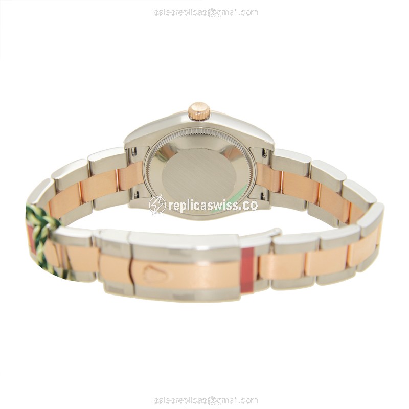 Rolex Datejust Replica - Automatic - 18kt Rose Gold & Steel Case - Pink Dial - View 4