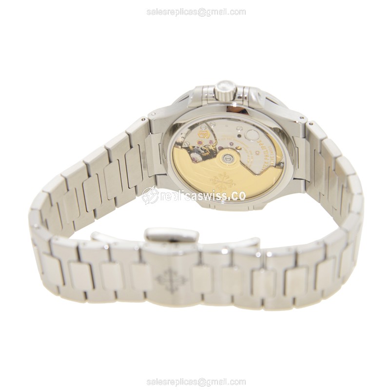 Patek Philippe 7018/1A-001 Replica - Automatic - Stainless Steel & Diamond - Silver Dial - View 4