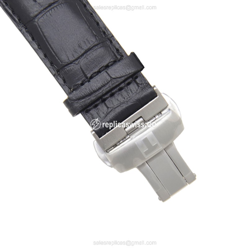 Tissot T070.405.16.411.00 Squelette Manual - Steel Case - Skull Dial - Black Leather Strap - View 4