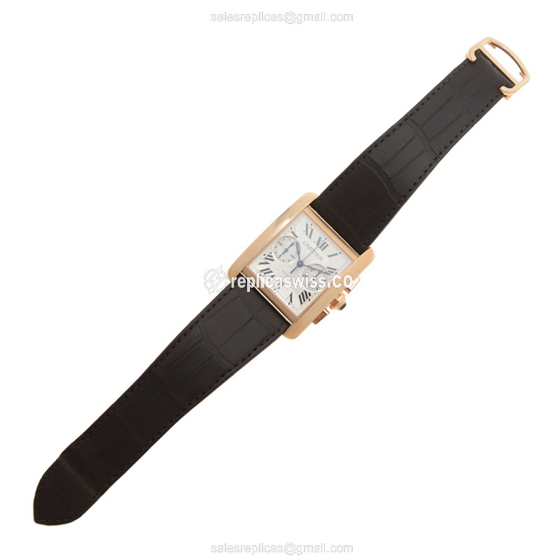 Cartier W5330005 TANK Automatic 18kt Rose Gold - View 2