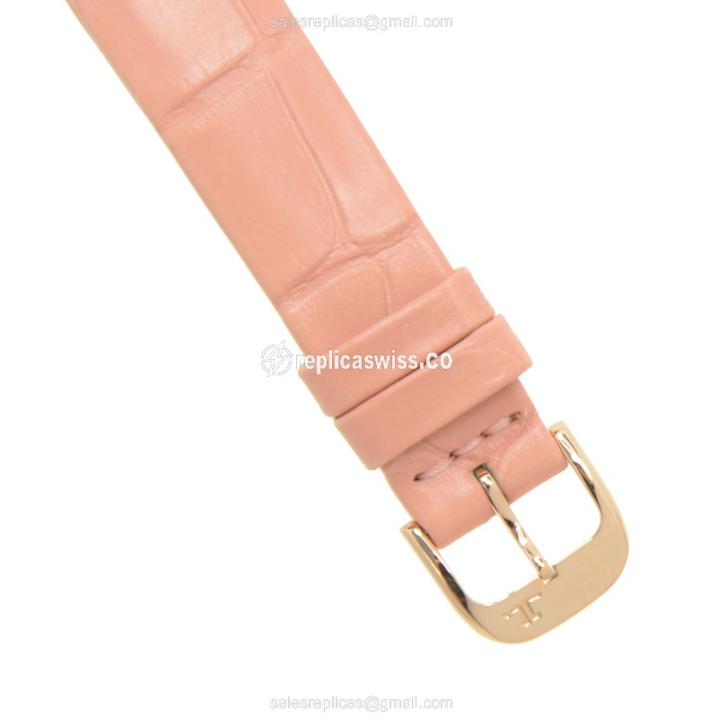Jaeger-Lecoultre Q3462590 Rendez-Vous Replica - Automatic 18kt Rose Gold - White Dial, Pink Alligator Strap - View 4