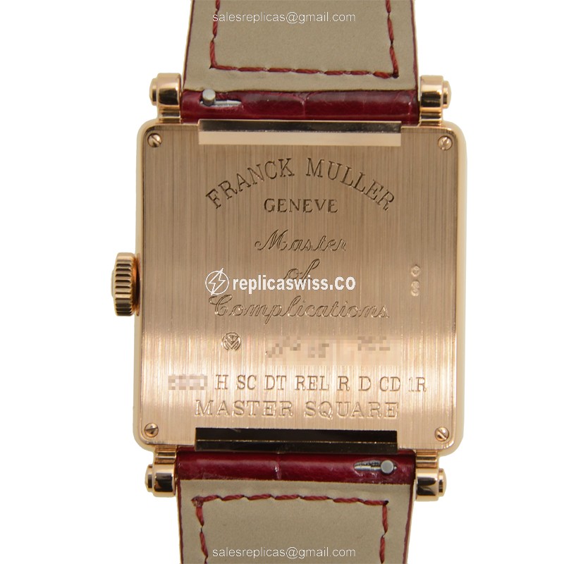 Franck Muller 6000 H SC DT REL R D CD 1R (5N) MASTER SQUARE Automatic 18kt Rose Gold & Diamonds - View 3