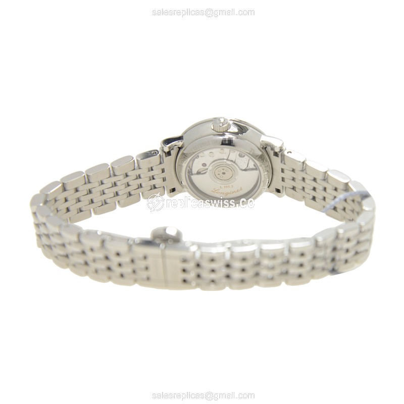 Longines L4.309.4.12.6 Replica - Automatic - Steel Case - White Dial, Silver Clasp - View 4