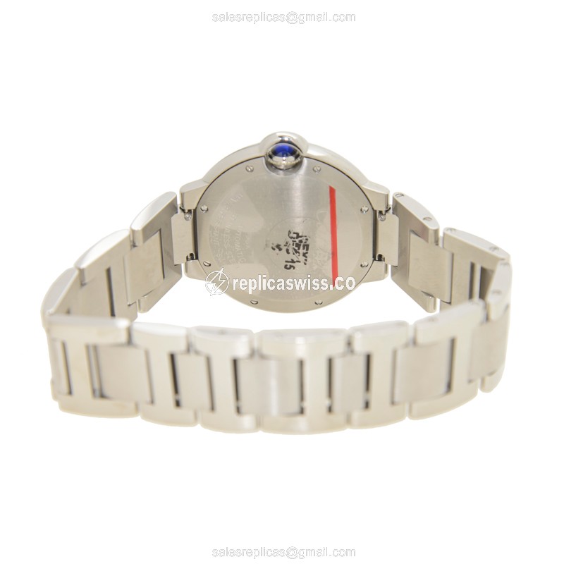Cartier Ballon Bleu Replica - Automatic - Steel - Pink Dial - View 4