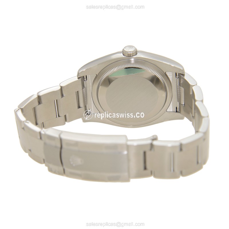 Rolex OYSTER PERPETUAL Replica - Automatic - Brown Dial on Steel Strap - View 4