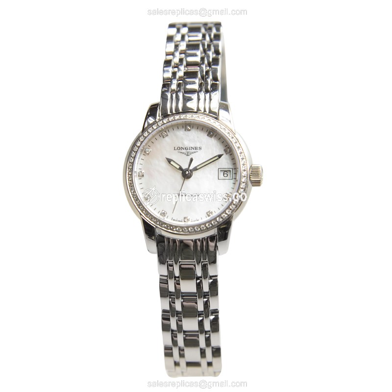 Longines Saint Imier Replica - Automatic - Steel Case - White Dial | Silver Clasp - View 2