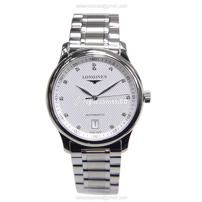 Longines L2.628.4.77.6 Replica - Automatic - Stainless Steel Case - White Dial - View 2
