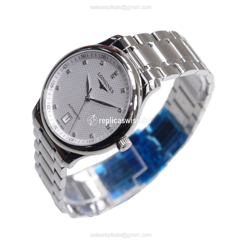Longines L2.628.4.77.6 Replica - Automatic - Stainless Steel Case - White Dial - View 3