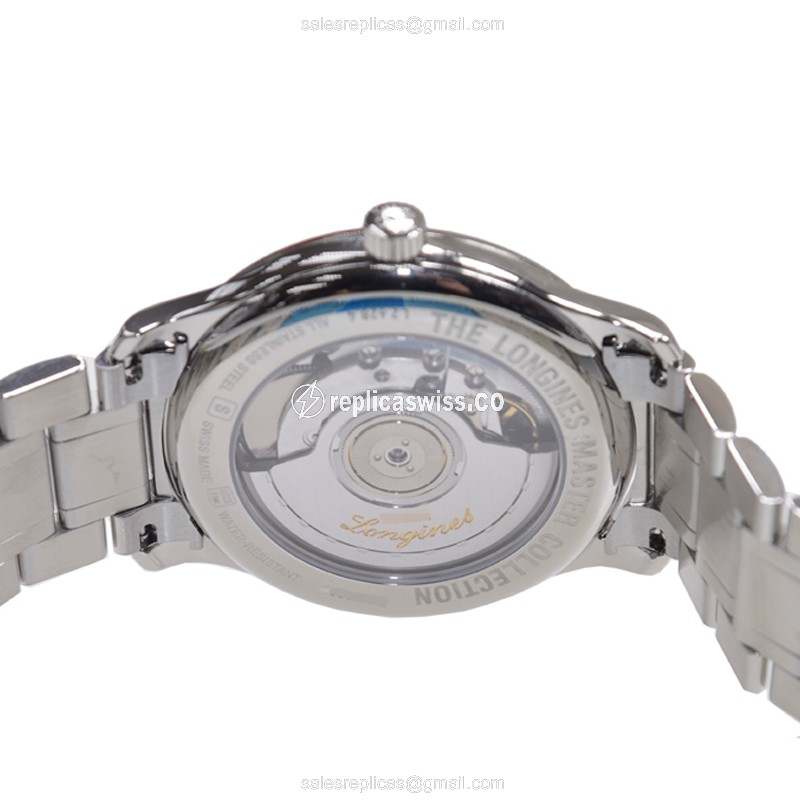 Longines L2.628.4.77.6 Replica - Automatic - Stainless Steel Case - White Dial - View 4