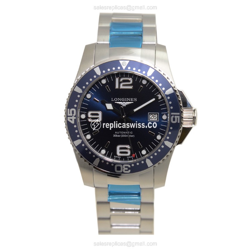 Longines Conquest Replica - Automatic - Steel - Blue Dial - 40mm - View 2