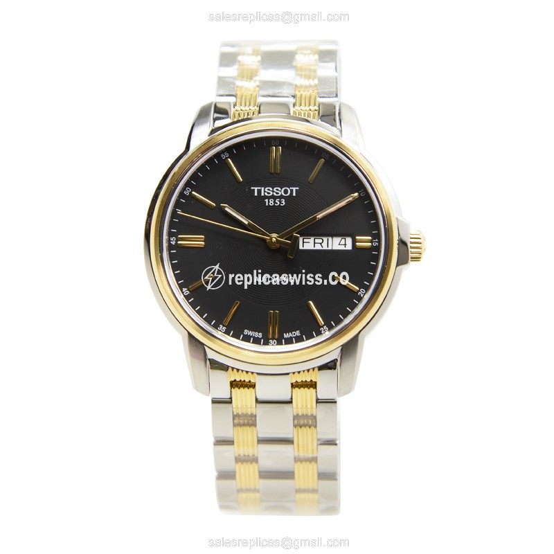 Rolex T-Classic Replica - Automatic - Black Dial - Steel Case - Silver Band - View 2