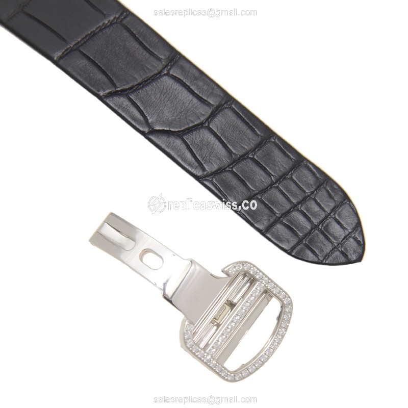 Cartier HPI00692 Promenade Dune Panther - Automatic - 18kt White Gold - Diamond Set - Black Dial - View 4