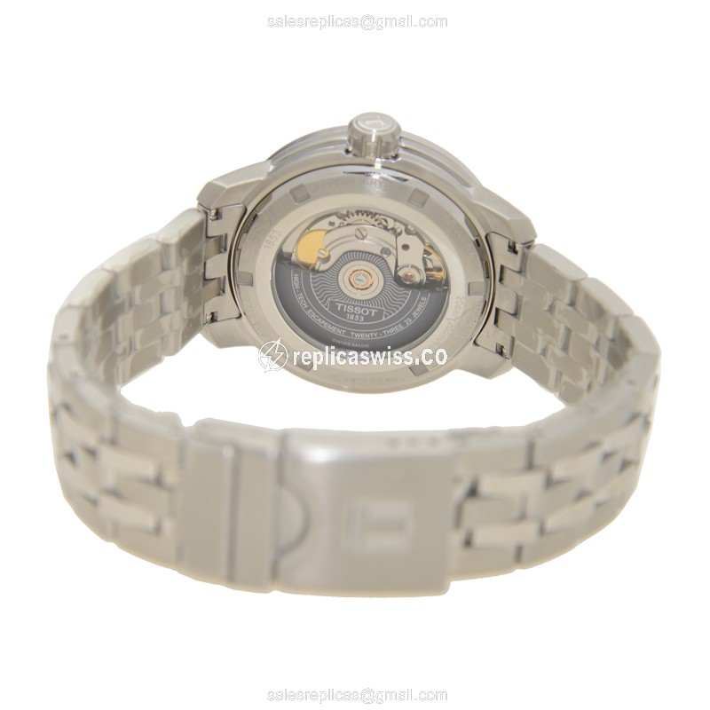 Rolex T-SPORT Replica - Automatic - Black Dial - Steel Case - Silver Band - View 4