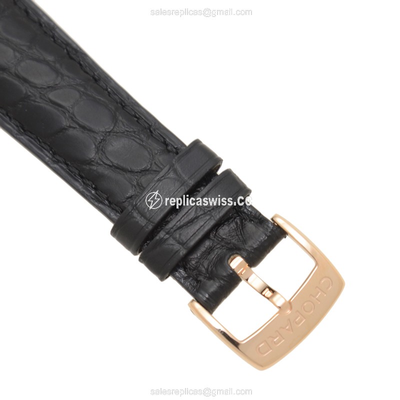 Chopard Classic 161278-5005 - Auto 18kt Rose Gold - White Dial - Black Alligator Buckle - View 4