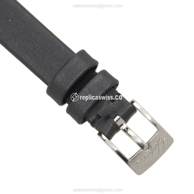 Chopard 209410-1001 Replica - Quartz - 18kt White Gold - Diamond Skull - Black Leather Strap - View 4