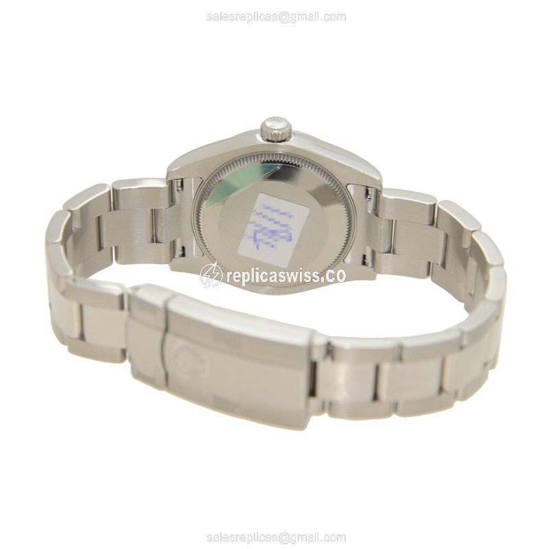 Rolex Datejust Replica: Automatic - Stainless Steel Case - Silver Dial - Silver Clasp - View 3
