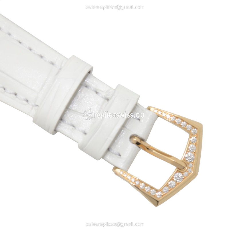 Patek Philippe 4937R-001 Complications - Auto - 18kt Rose Gold - Diamond Dial - White - Alligator Buckle - View 4
