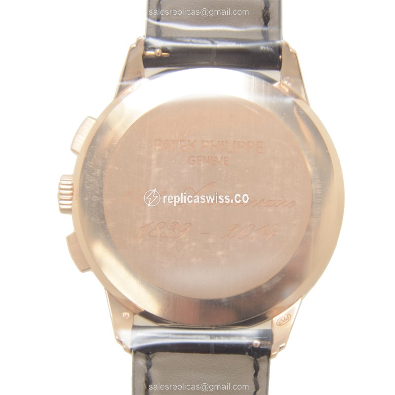 Patek 5975R Replica Watch - Automatic - Rose Gold - White - View 4