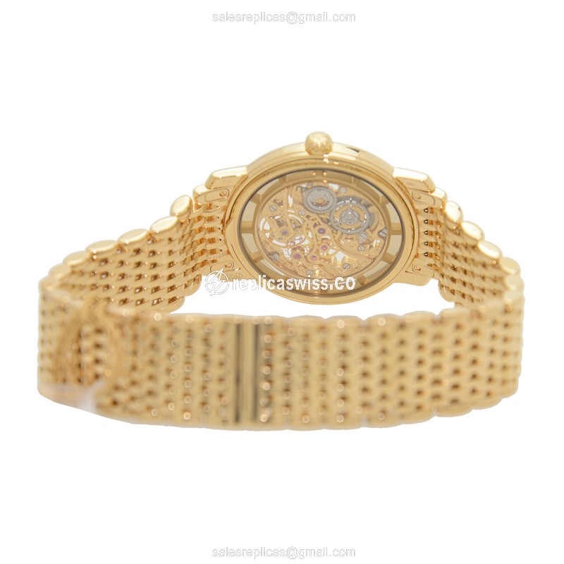 Patek Philippe 7180-1J-001 Replica - Manual Wind - 18kt Gold - Gold Dial - Gold Clasp - View 4