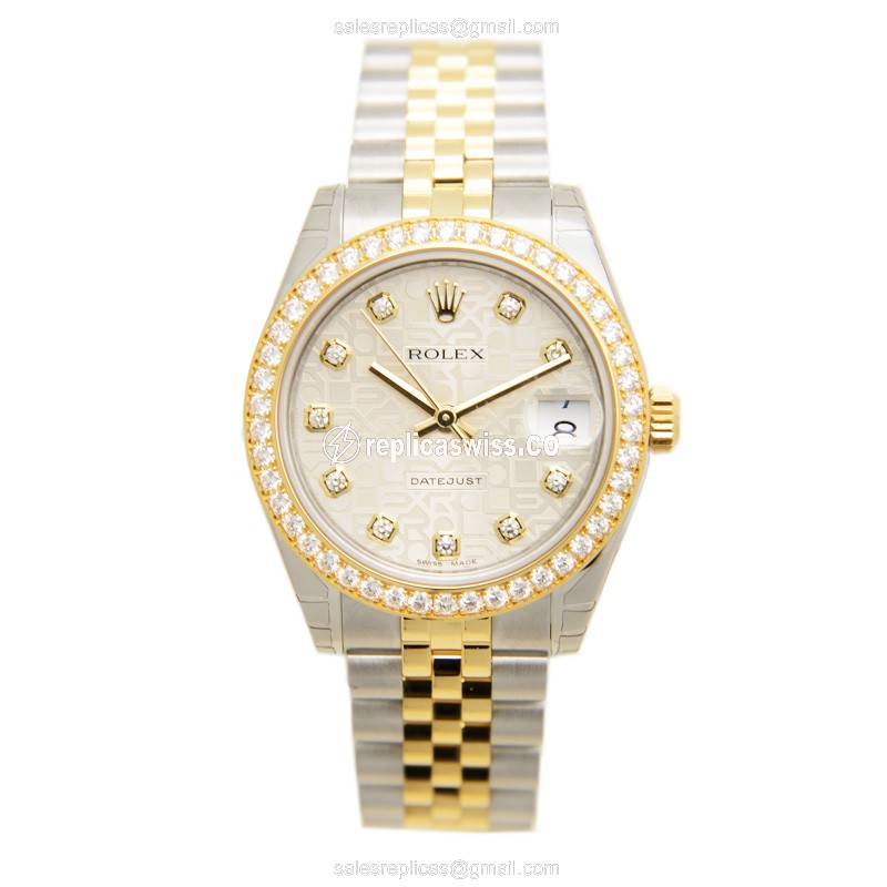 Rolex Lady Datejust Replica - Automatic | Silver Dial | Clasp | Silver Strap - View 2