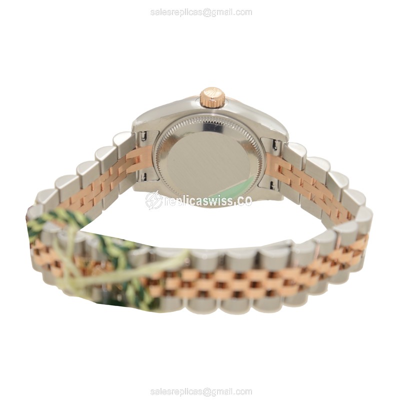 Rolex Datejust Replica - Automatic - Rose Gold & Steel - Silver Dial - View 4