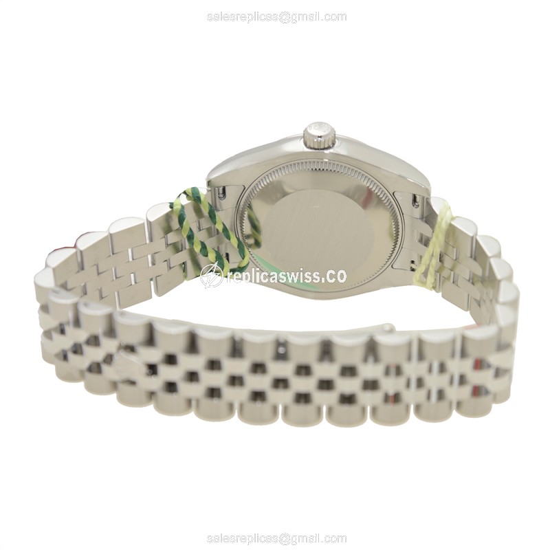 Rolex Datejust Replica - Automatic - White Gold & Steel - Silver Dial - View 4
