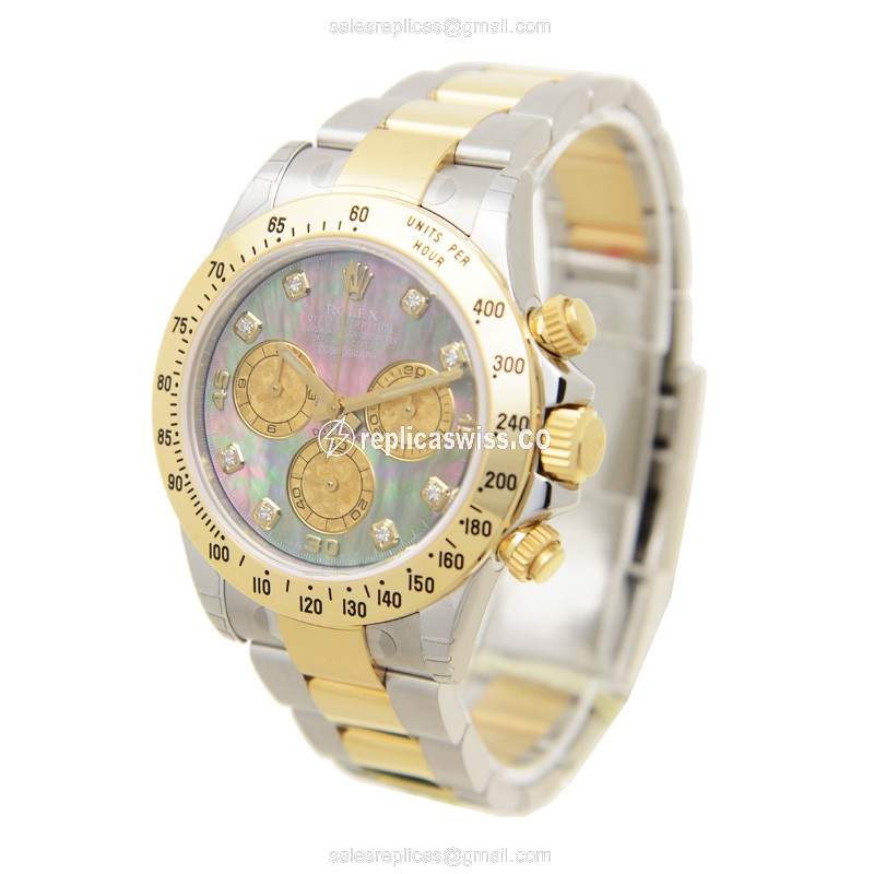 Rolex Daytona Replica - Automatic - Gold/Steel - Silver Dial - View 3