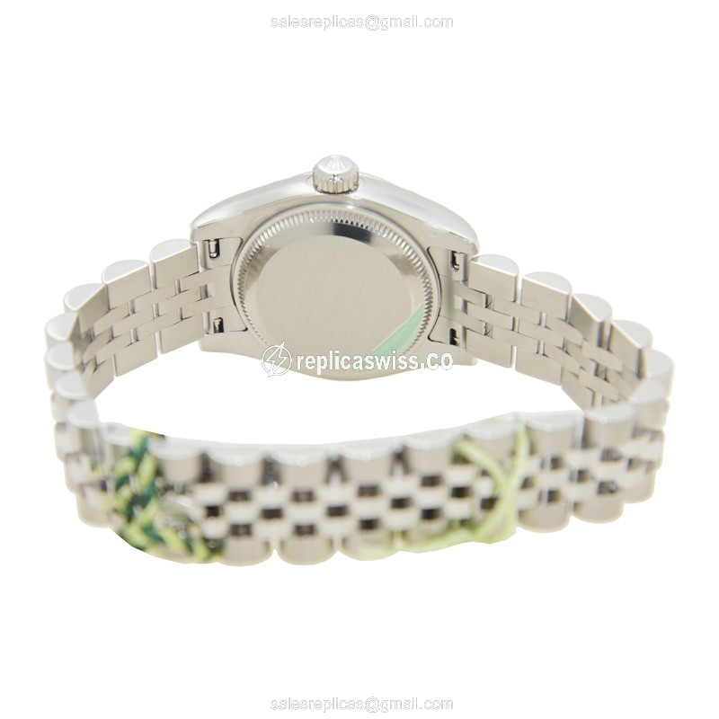 Rolex Datejust Replica - Automatic - White Gold & Steel - Silver Dial, Steel Strap - View 4